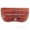 new fashion brown leather glasses case